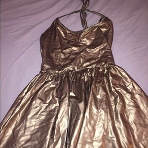 AMERICAN APPAREL gold dress